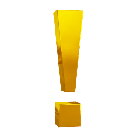 Exclamation Mark  3D Icon