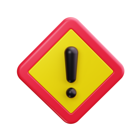 Exclamation Mark  3D Icon