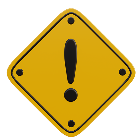Exclamation Mark  3D Icon