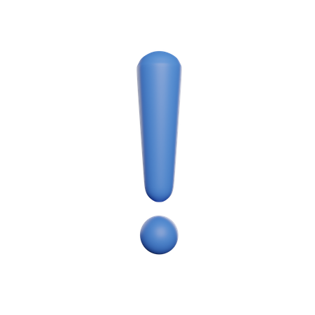 Exclamation Mark  3D Icon