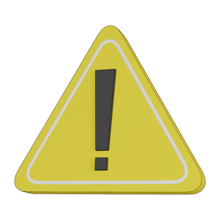 Exclamation Mark  3D Icon