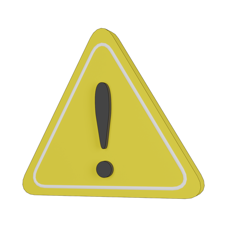 Exclamation Mark  3D Icon