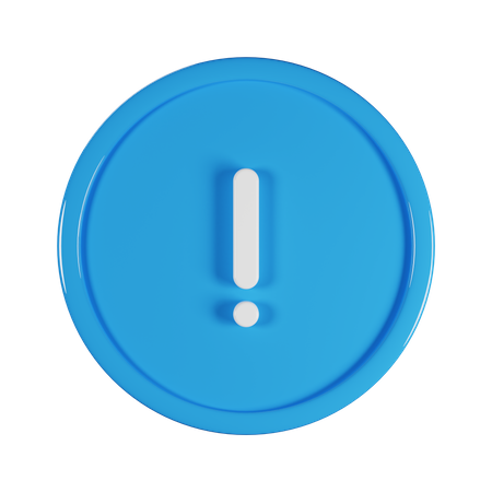 Exclamation Mark  3D Icon