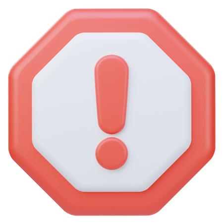 Exclamation Mark  3D Icon
