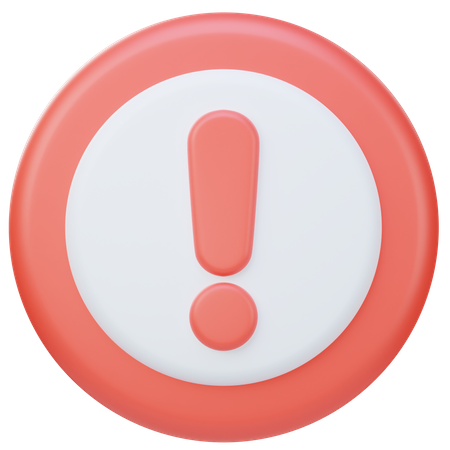 Exclamation Mark  3D Icon