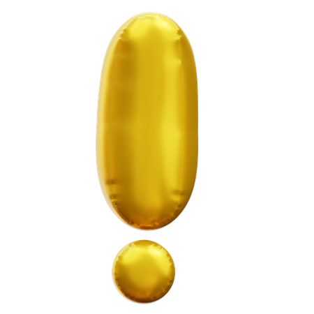 Exclamation Mark  3D Icon