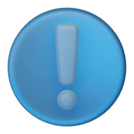 Exclamation Mark  3D Icon