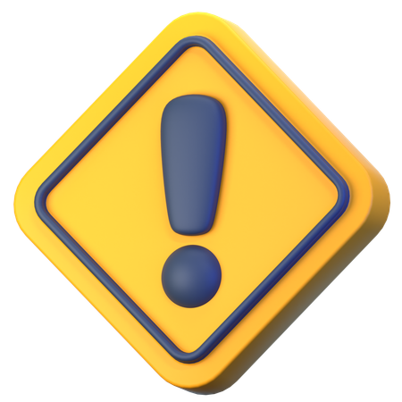 Exclamation Mark  3D Icon