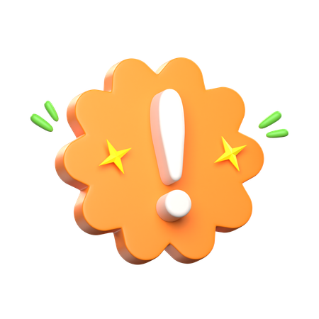 Exclamation Mark  3D Icon