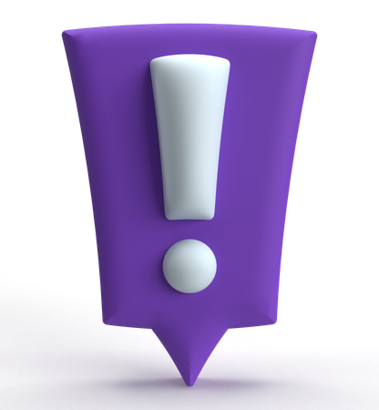 Exclamation Mark  3D Icon