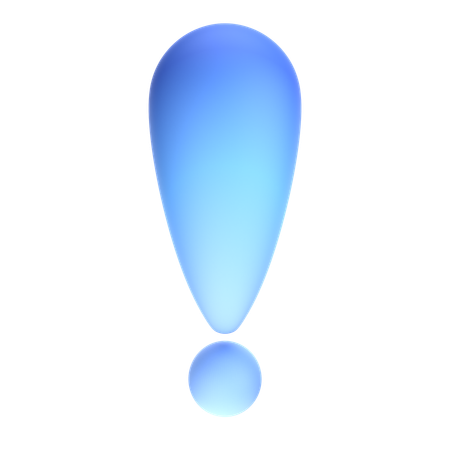 Exclamation Mark  3D Icon