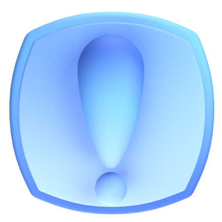 Exclamation Mark  3D Icon