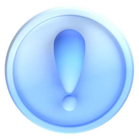 Exclamation Mark  3D Icon