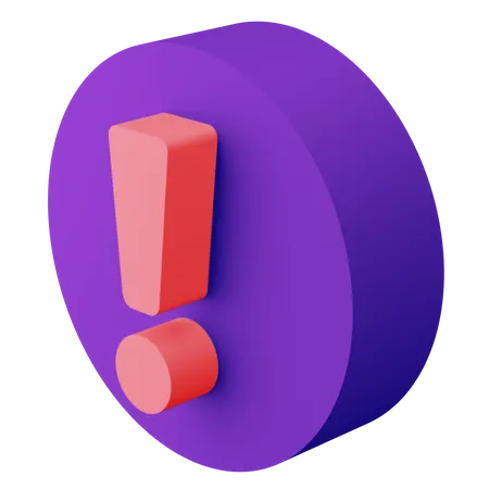 Exclamation Mark  3D Illustration