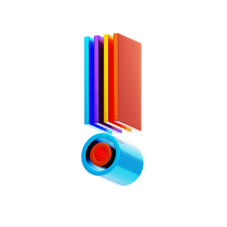 Exclamation Sign  3D Icon