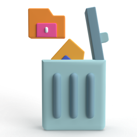 Excluir  3D Icon