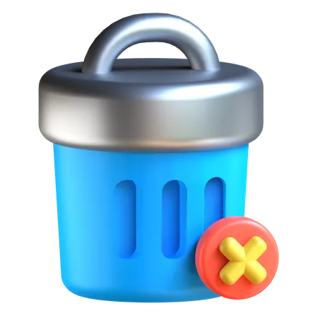 Excluir  3D Icon