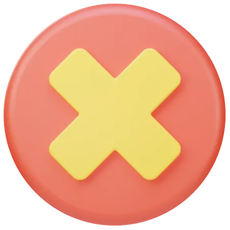 Excluir  3D Icon