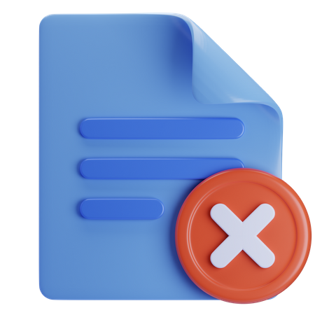 Excluir arquivo  3D Icon