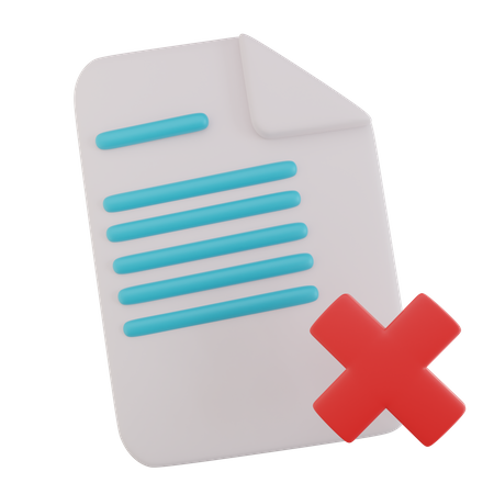 Excluir documento  3D Icon