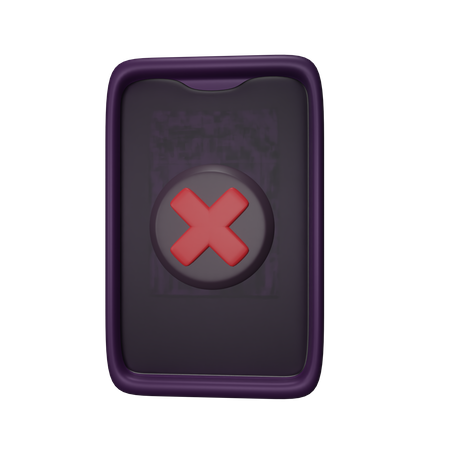 Excluir telefone  3D Icon