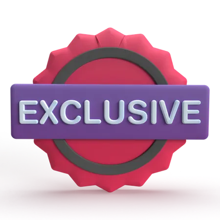 Exclusif  3D Icon