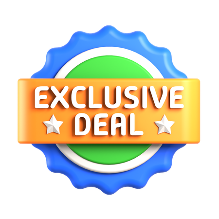 Exclusive Deal  3D Icon