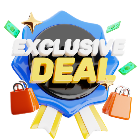 Exclusive Deal  3D Icon