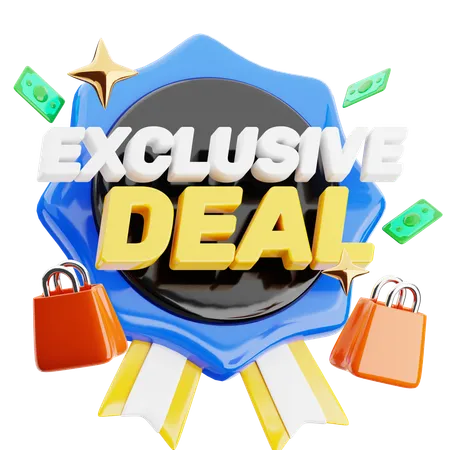 Exclusive Deal  3D Icon