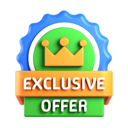 Exclusive Offer  3D Icon