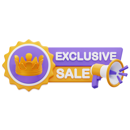 Exclusive Sale  3D Icon