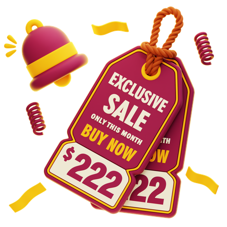 Exclusive Sale  3D Icon