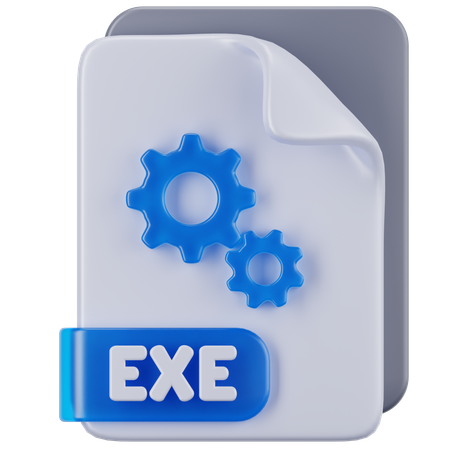 Exe-Datei  3D Icon