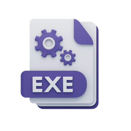 Exe-Datei  3D Icon