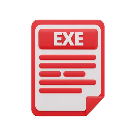 Exe-Datei  3D Icon