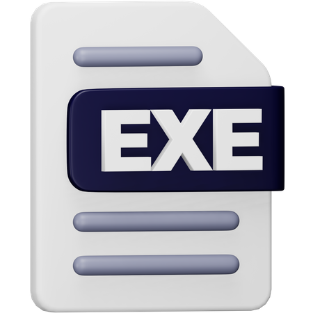 Exe-Datei  3D Icon