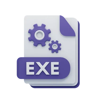 Exeファイル  3D Icon