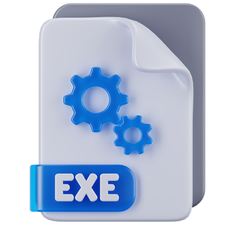 EXE File  3D Icon