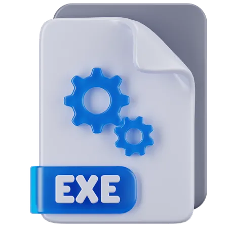 EXE File  3D Icon