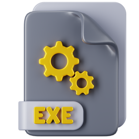 EXE File  3D Icon