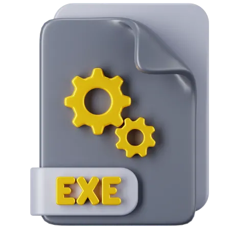 EXE File  3D Icon