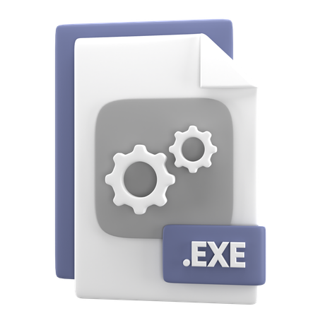 EXE File  3D Icon