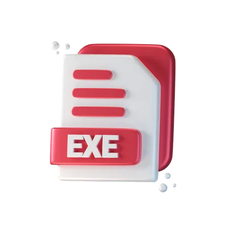 Exe File  3D Icon