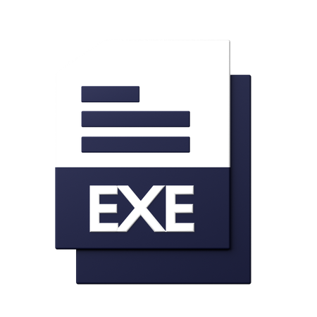 EXE File  3D Icon