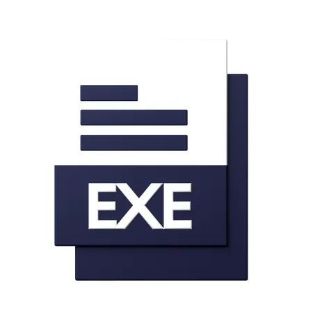 EXE File  3D Icon