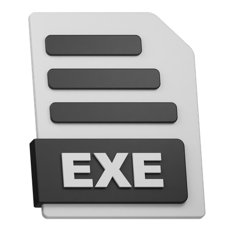 EXE File  3D Icon