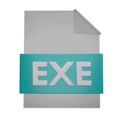 Exe File  3D Icon