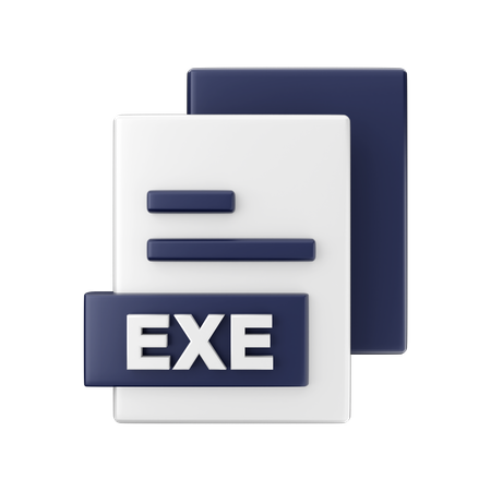 Exe File  3D Icon