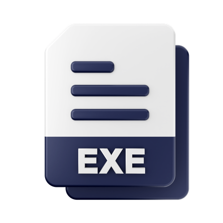 EXE File 3D Icon