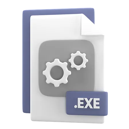 EXE File 3D Icon